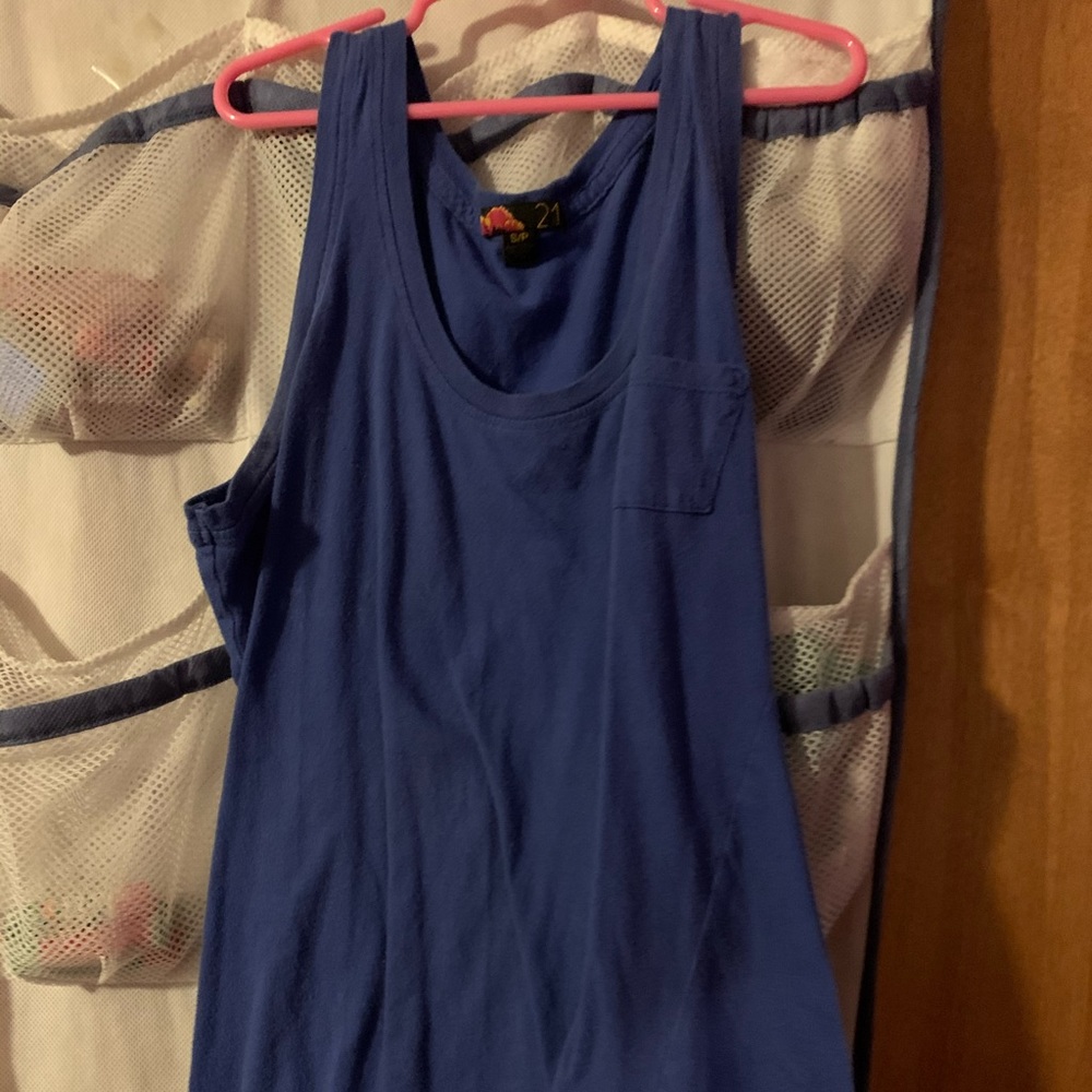 Blue tank top